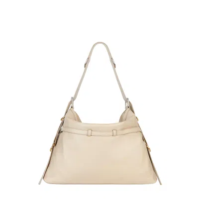 Givenchy Medium Leather Handbag In Natural Beige