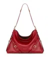 Givenchy Medium Leather Voyou Top-handle Bag In Red