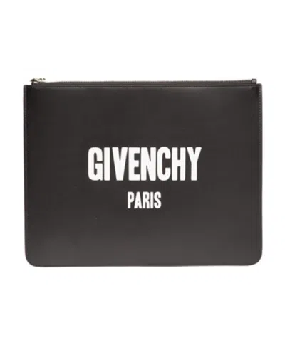 Givenchy Medium Logo Handbag In Black