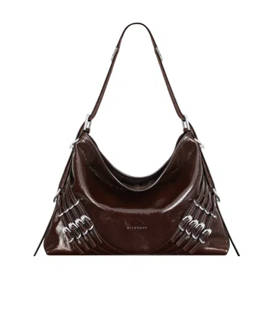 GIVENCHY GIVENCHY VOYOU BUCKLE DETAILED MEDIUM SHOULDER BAG