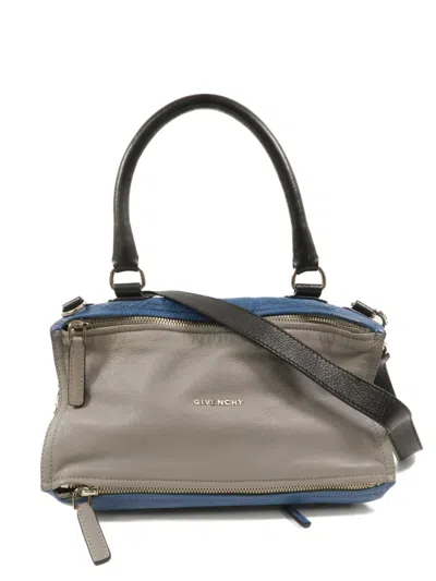Pre-owned Givenchy Medium Pandora Shoulder Bag In Blue