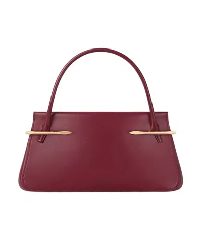 Givenchy Medium Pinch Bag In Leather In Burgundy