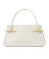 Givenchy Medium Structured Leather Handbag With Top Handle In White