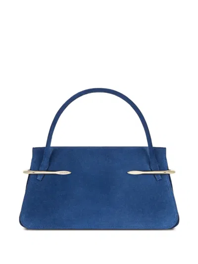 Givenchy Mittelgrosse Pinch Tasche Aus Leder In Blau