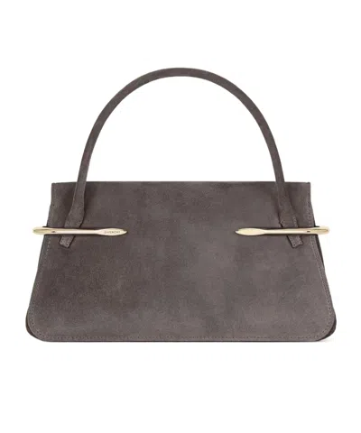 Givenchy Medium Pinch Bag In Suede Leather In Brown