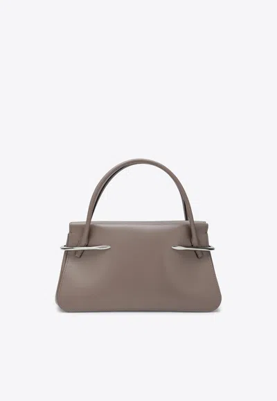 Givenchy Medium Pinch Leather Handbag In Brown