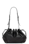 Givenchy Medium Pumpkin Drawstring Leather Bucket Bag In Black