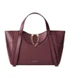Givenchy Medium The Snatch Bag In Grained Leather In Eggplant