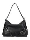 Givenchy Voyou Medium Bag In Leather In Black