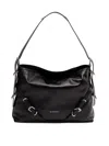 Givenchy Women Voyou Medium Leather Shoulder Bag In Black