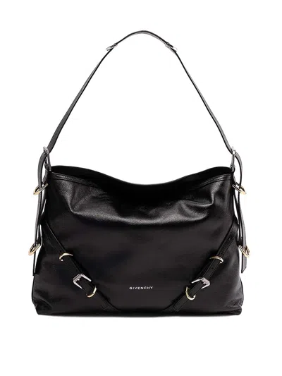 Givenchy Women Voyou Nano Bag In Polished Leather In Black