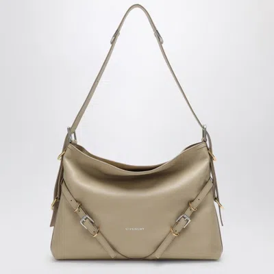 Givenchy Medium Voyou Bag In Beige Leather In Cream
