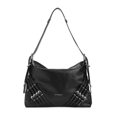 Givenchy Medium Voyou Bag In Black Leather