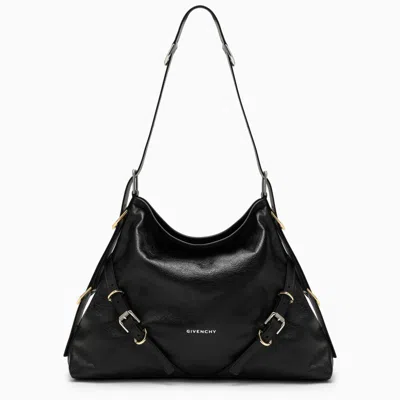 Givenchy Voyou Medium Bag In Leather In Black