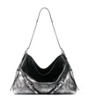 Givenchy Medium Voyou Bag In Gradient Laminated Leather In Black