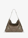 Givenchy Voyou Medium Shoulder Bag In Tumbled Leather In Multicolor