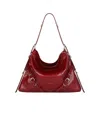 Givenchy Medium Voyou Bag In Python In Red