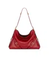Givenchy Medium Leather Voyou Top-handle Bag In Red