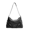 Givenchy Black Voyou Medium Shoulder Bag In Black