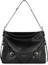 Givenchy Voyou Medium Leather Shoulder Bag In Black