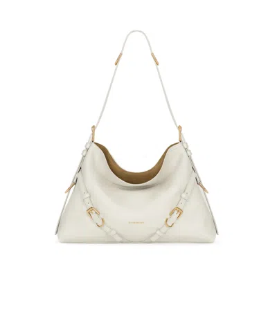 Givenchy Medium Voyou Bag Shiny Leather In Yellow