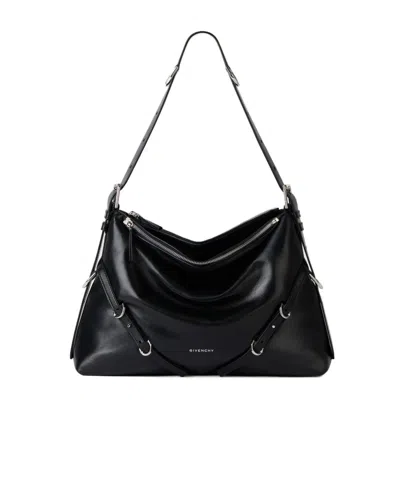 Givenchy Medium Voyou Bomber Bag In Nappa Leather In Black