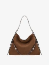 GIVENCHY MEDIUM VOYOU BOYFRIEND BAG IN CORSET STYLE SUEDE