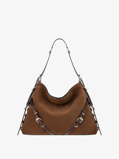 Givenchy Medium Voyou Boyfriend Bag In Corset Style Suede In Multicolor