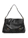 Givenchy Medium Voyou Buckle-strap Shoulder Bag In Black