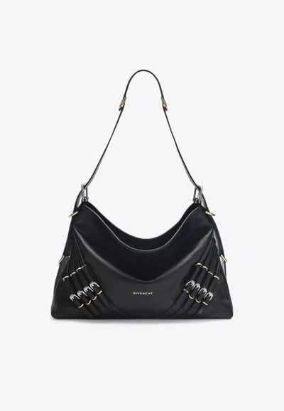 GIVENCHY MEDIUM VOYOU CALF LEATHER SHOULDER BAG