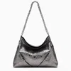 GIVENCHY GIVENCHY | MEDIUM VOYOU CHAIN BAG IN BLACK LEATHER