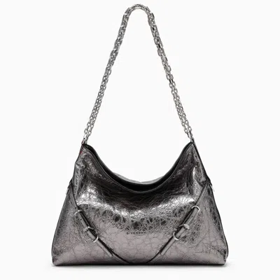 GIVENCHY MEDIUM VOYOU CHAIN BAG IN BLACK LEATHER