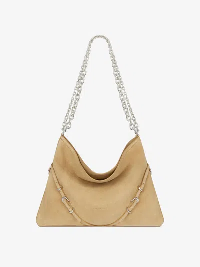 GIVENCHY MEDIUM VOYOU CHAIN BAG IN SUEDE