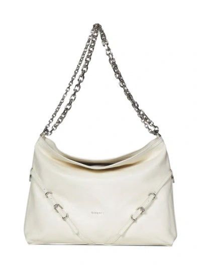 Givenchy Medium Voyou Chain Bag In White