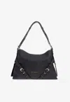 Givenchy Medium Voyou Denim Shoulder Bag In Blue