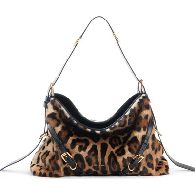 Givenchy Medium Voyou Genuine Calf Hair Hobo Bag In Multi