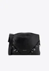 Givenchy Medium Voyou Leather Crossbody Bag In Black