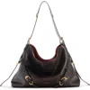 Givenchy Medium Voyou Leather Shoulder Bag In Brown