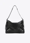Givenchy Medium Voyou Leather Shoulder Bag In Black