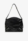Givenchy Medium Voyou Leather Shoulder Bag In Black