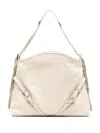 Givenchy Logo Detailed Zipped Shoulder Bag In Neutrals