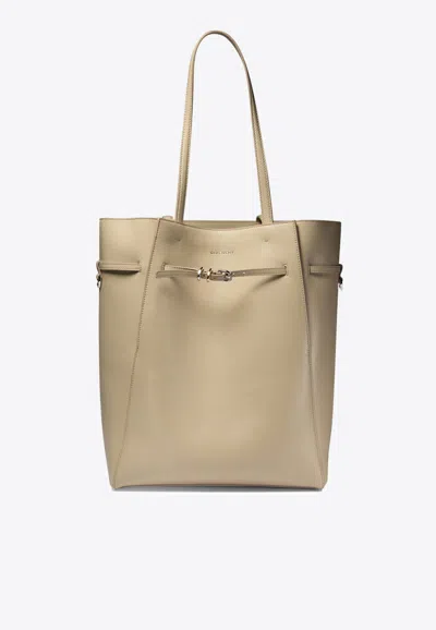 Givenchy Medium Voyou Leather Tote Bag In Beige
