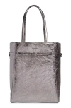 GIVENCHY MEDIUM VOYOU METALLIC LEATHER NORTH/SOUTH TOTE