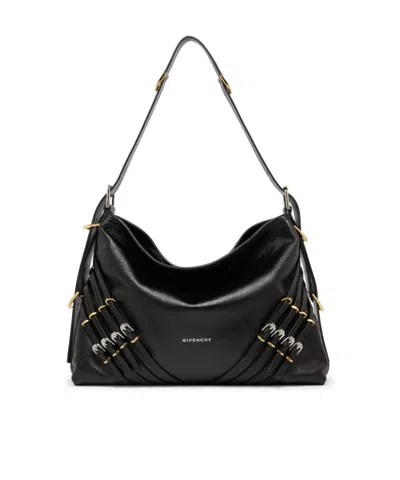 Givenchy Medium Voyou Multi-button Shoulder Bag In Black