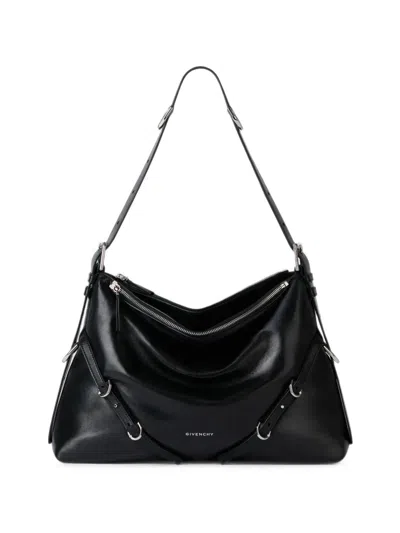 Givenchy Medium Voyou Bomber Bag In Nappa Leather In Black