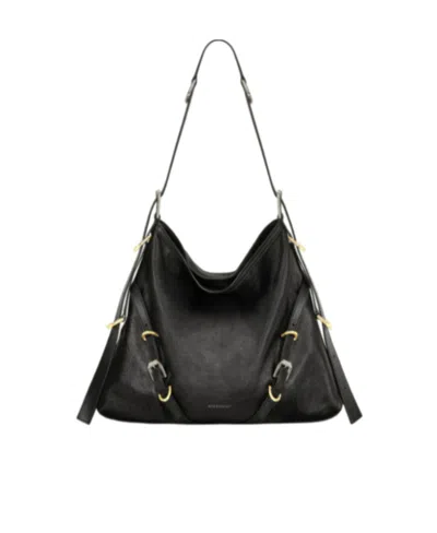 GIVENCHY GIVENCHY VOYOU LOGO DETAILED MEDIUM SHOULDER BAG