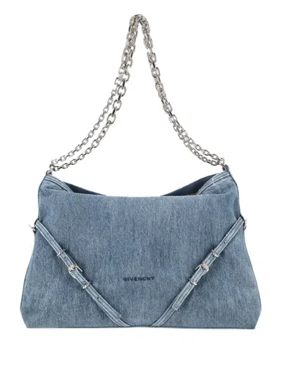 Givenchy Medium Voyou Shoulder Bag In Blue