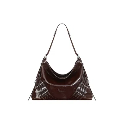 Pre-owned Givenchy Medium Voyou Shoulder Bag 'ebony Brown' | Women's Size Onesize