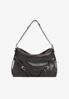 Givenchy Voyou Mini Shoulder Bag In Shiny Leather In Brown