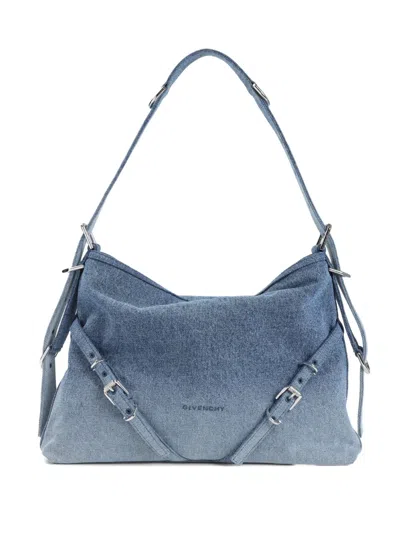 Givenchy Medium Voyou Tote Bag In Blue